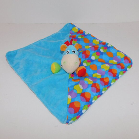 Playgro Blue Horse Pony CLIP CLOP Baby Security  Blanket comforter Baby Lovey - Picture 1 of 6